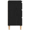 vidaXL Sideboard with Drawer Black Oak 60 x 35 x 70 cm Engineered wood