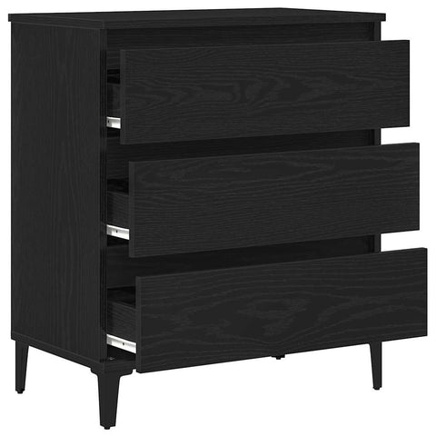 vidaXL Sideboard Black Oak 60x35x70 cm Engineered Wood