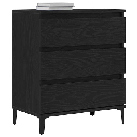 vidaXL Sideboard Black Oak 60x35x70 cm Engineered Wood