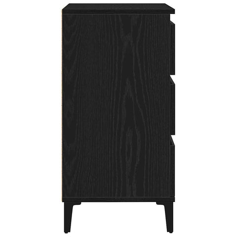vidaXL Sideboard Black Oak 60x35x70 cm Engineered Wood
