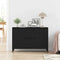 vidaXL Sideboard with Drawer Black 104 x 35 x 70 cm Engineered wood