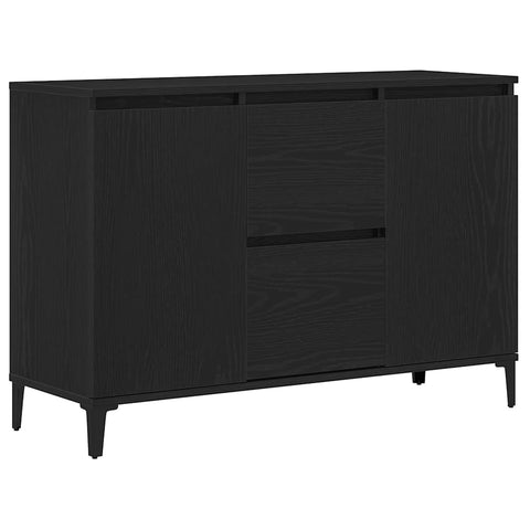 vidaXL Sideboard with Drawer Black 104 x 35 x 70 cm Engineered wood