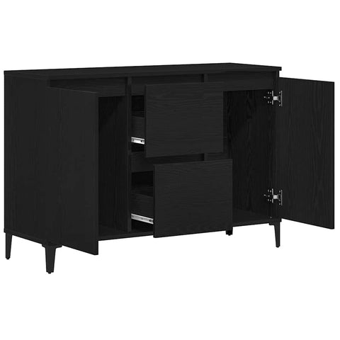 vidaXL Sideboard with Drawer Black 104 x 35 x 70 cm Engineered wood