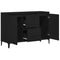 vidaXL Sideboard with Drawer Black 104 x 35 x 70 cm Engineered wood