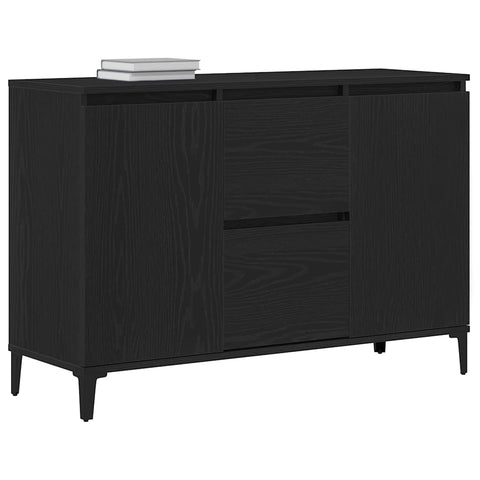 vidaXL Sideboard with Drawer Black 104 x 35 x 70 cm Engineered wood