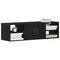 vidaXL Wall Shelf with Door Black oak 140 x 41 x 75 cm Engineered Wood