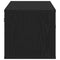 vidaXL Wall Shelf with Door Black oak 140 x 41 x 75 cm Engineered Wood