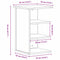 vidaXL Side Cabinet Black 35 x 35 x 55 cm Engineered wood