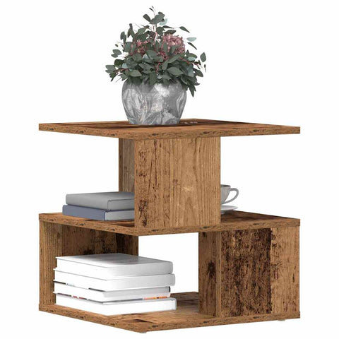 vidaXL Side Table Old wood 40 x 40 x 40 cm Engineered wood