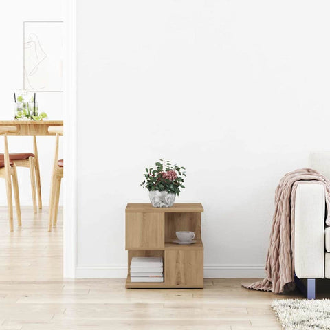 vidaXL Side Table Artisan oak 40 x 40 x 40 cm Engineered wood