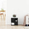 vidaXL Side Table Black oak Solid Oak wood 40x40x40 cm Storage