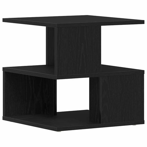 vidaXL Side Table Black oak Solid Oak wood 40x40x40 cm Storage