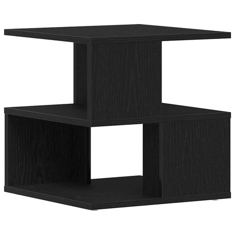 vidaXL Side Table Black oak Solid Oak wood 40x40x40 cm Storage