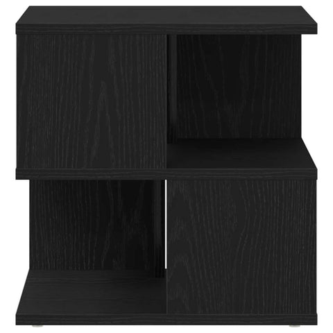 vidaXL Side Table Black oak Solid Oak wood 40x40x40 cm Storage