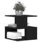vidaXL Side Table Black oak Solid Oak wood 40x40x40 cm Storage