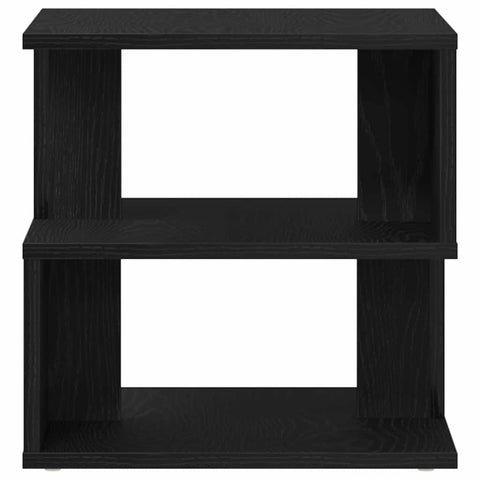 vidaXL Side Table Black oak Solid Oak wood 40x40x40 cm Storage
