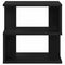 vidaXL Side Table Black oak Solid Oak wood 40x40x40 cm Storage