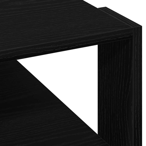 vidaXL Coffee Table Black oak 59.5 x 59.5 x 40 cm Engineered wood