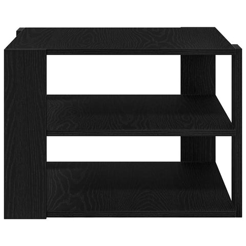 vidaXL Coffee Table Black oak 59.5 x 59.5 x 40 cm Engineered wood