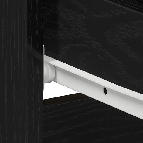 vidaXL Bedside Cabinet Black oak 50 x 40 x 43.5 cm Engineered wood