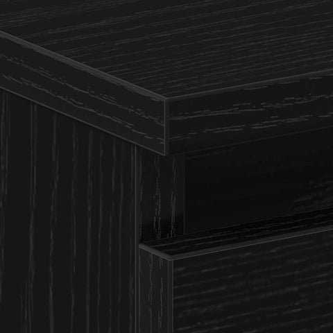 vidaXL Bedside Cabinet with Drawer 2 pcs Black oak 50 x 40 x 43.5 cm