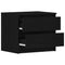 vidaXL Bedside Cabinet with Drawer 2 pcs Black oak 50 x 40 x 43.5 cm