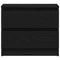 vidaXL Bedside Cabinet with Drawer 2 pcs Black oak 50 x 40 x 43.5 cm