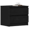 vidaXL Bedside Cabinet with Drawer 2 pcs Black oak 50 x 40 x 43.5 cm