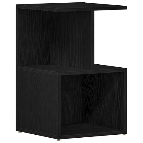 vidaXL Bedside Cabinet Black oak 35 x 35 x 55 cm Engineered wood