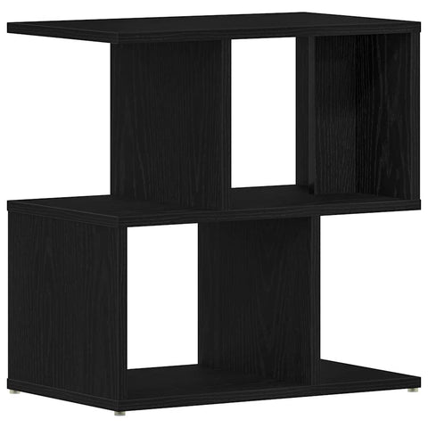 vidaXL Bedside Cabinet Black oak 50 x 30 x 51,5 cm Engineered wood