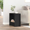 vidaXL Side Table Black oak 50 x 26 x 50 cm Engineered wood