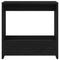 vidaXL Side Table Black oak 50 x 26 x 50 cm Engineered wood