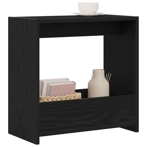 vidaXL Side Table Black oak 50 x 26 x 50 cm Engineered wood