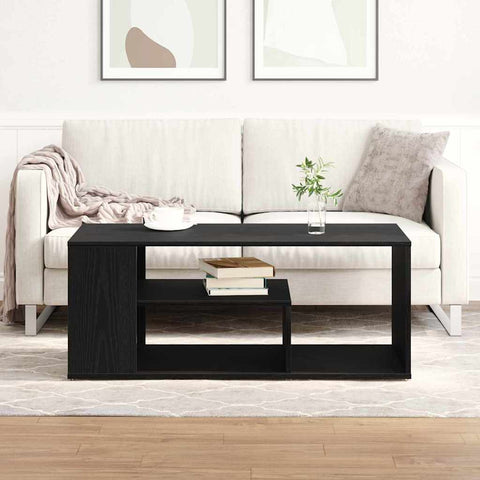vidaXL Coffee Table Black oak 100 x 50 x 40 cm Engineered wood