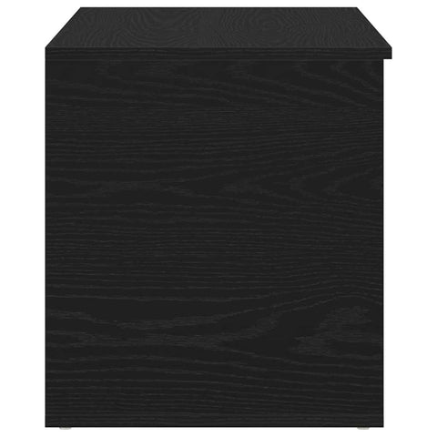 vidaXL Storage Box Black Oak 84 x 42 x 46 cm Engineered Wood