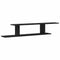 vidaXL Wall-mounted TV Shelf with Shelf Black oak 125 x 18 x 23 cm