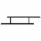 vidaXL Wall-mounted TV Shelf with Shelf Black oak 125 x 18 x 23 cm
