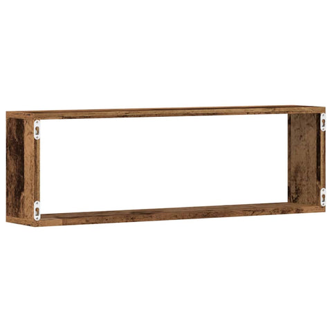vidaXL Wall Shelf 4 pcs Old wood 80 x 15 x 26 cm Engineered wood