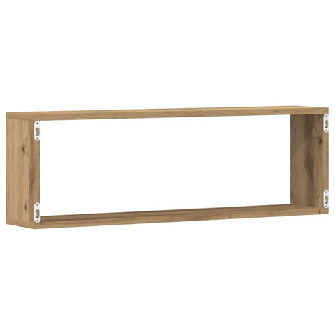 vidaXL Wall Shelf 4 pcs Artisan oak 80 x 15 x 26 cm Engineered wood