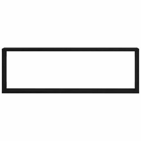 vidaXL Wall Shelf 2 pcs Black oak 80 x 15 x 26 cm Engineered wood