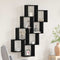 vidaXL Wall Shelf Black oak 90 x 15 x 119.5 cm Engineered Wood