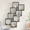 vidaXL Wall Shelf Black oak 90 x 15 x 119.5 cm Engineered Wood