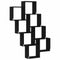 vidaXL Wall Shelf Black oak 90 x 15 x 119.5 cm Engineered Wood