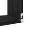 vidaXL Wall Corner Shelf Black oak 40 x 40 x 49.5 cm Engineered Wood