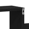 vidaXL Wall Cube Shelf Black oak 80 x 15 x 78.5 cm Engineered Wood