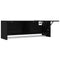 vidaXL Wardrobe with Storage Black 100 x 32.5 x 35 cm Engineered wood
