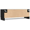 vidaXL Wardrobe with Storage Black 100 x 32.5 x 35 cm Engineered wood