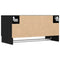 vidaXL Wardrobe with Storage Black 70 x 32.5 x 35 cm Engineered wood