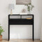vidaXL Console Table Black oak 78 x 30 x 80 cm Engineered wood