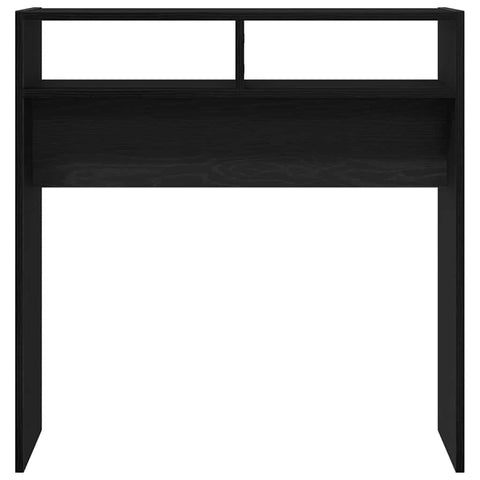 vidaXL Console Table Black oak 78 x 30 x 80 cm Engineered wood